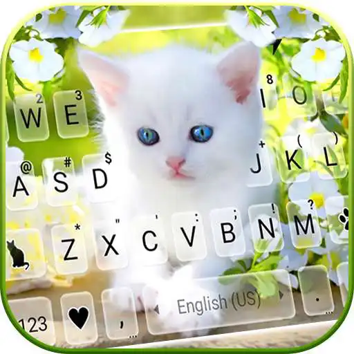 Play White Cute Kitty Keyboard Background APK Play White Cute Kitty Keyboard Background APK