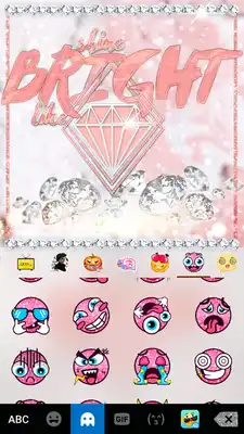 Play White Diamonds Kika Keyboard