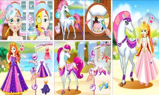 Play White Horse Princess Dress Up  and enjoy White Horse Princess Dress Up with UptoPlay
