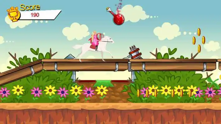 Play White Horse Ride for Barbie Play White Horse Ride for Barbie