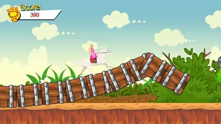 Play White Horse Ride for Barbie Play White Horse Ride for Barbie