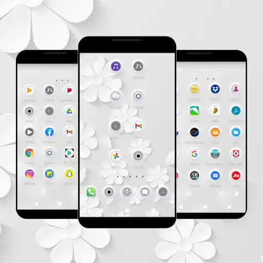 Play White Icon Theme APK Play White Icon Theme APK
