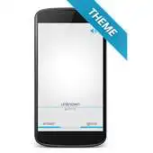 Free play online White ICS Theme - BIG caller APK