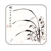 Free play online white orchid inkwash wallpaper APK