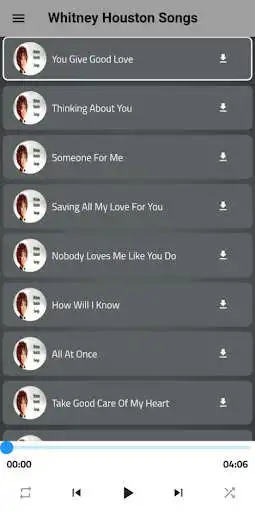 Play Whitney Houston Songs Play Whitney Houston Songs