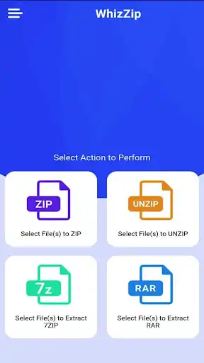 Play WhizZip Unzip- File Compressor Extractor Unarchive as an online game WhizZip Unzip- File Compressor Extractor Unarchive with UptoPlay
