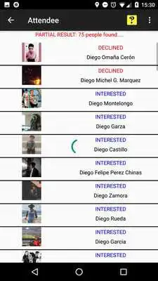 Play WhoGoes Find out who is going to a  Facebook Event