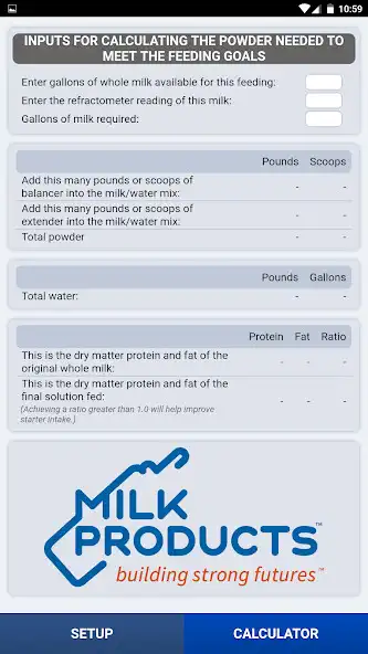 Play Whole Milk Calculator as an online game Whole Milk Calculator with UptoPlay