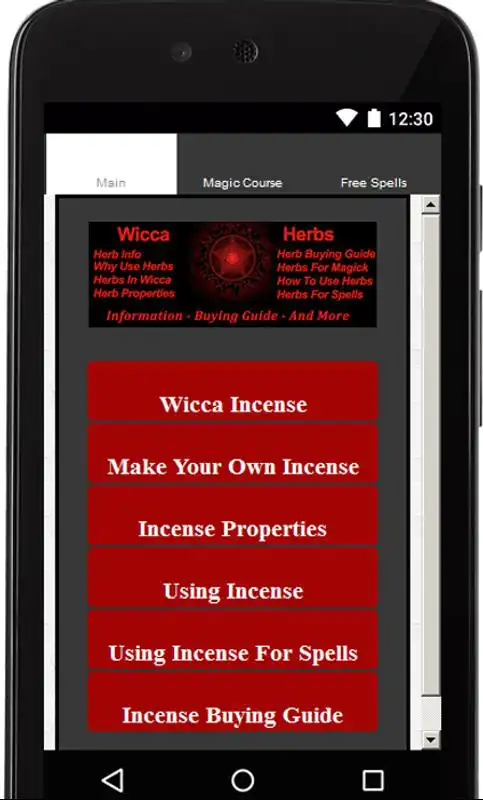 Play Wicca Incense