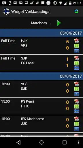 Play Widget Veikkausliiga