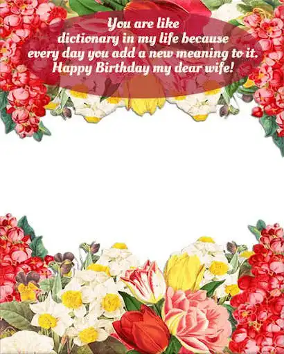 Play Wife Birthday Frame as an online game Wife Birthday Frame with UptoPlay