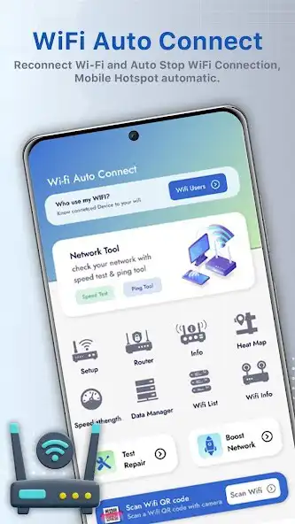 Play Wi-Fi Auto Connect  Manager  and enjoy Wi-Fi Auto Connect  Manager with UptoPlay
