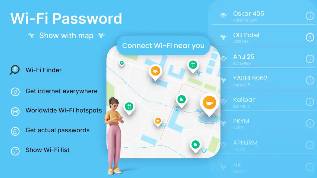 Play WiFi Password Show with Map  and enjoy WiFi Password Show with Map with UptoPlay