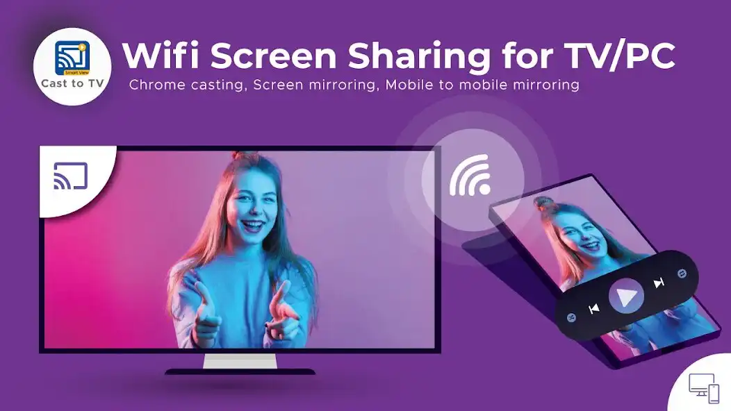 Share Cast WIFI Screen Share Cast To TV online game with UptoPlay