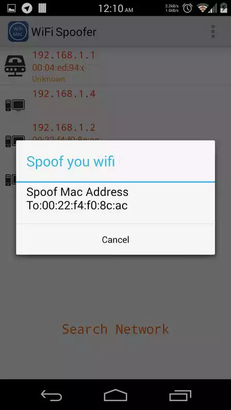 Play WiFi Spoofer