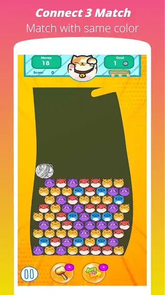 Play Wiggle Cat -  Free Connect Match 3 Game  and enjoy Wiggle Cat -  Free Connect Match 3 Game with UptoPlay