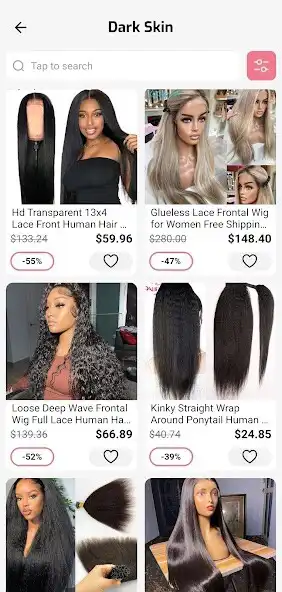 Play Wigs Human hair extensions app  and enjoy Wigs Human hair extensions app with UptoPlay