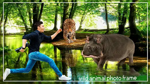 Play Wild Animal Photo Editor - Animal Photo Frames as an online game Wild Animal Photo Editor - Animal Photo Frames with UptoPlay