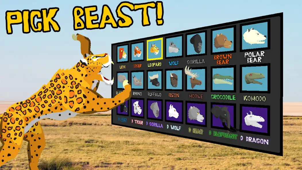 Play Wild Animals Fight Apex Beasts as an online game Wild Animals Fight Apex Beasts with UptoPlay