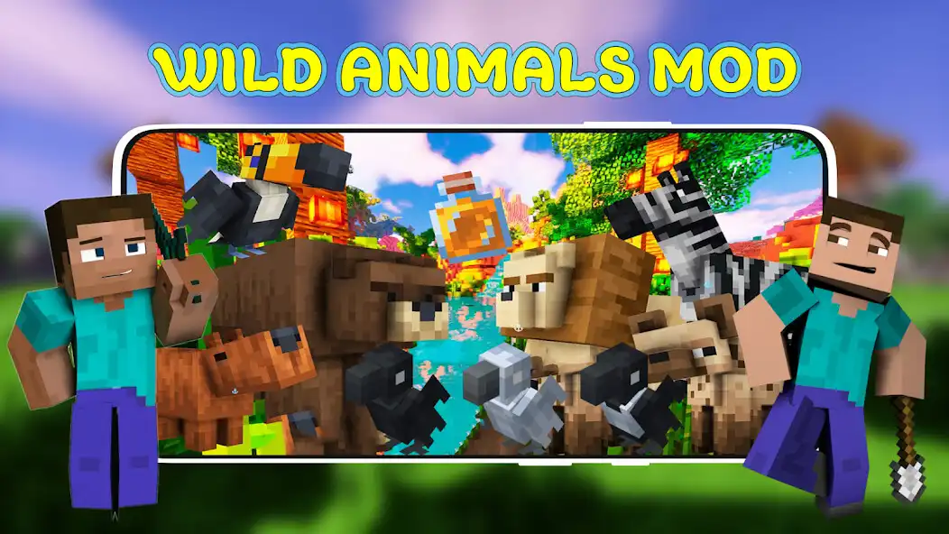 Play Wild Animals Mod for Minecraft  and enjoy Wild Animals Mod for Minecraft with UptoPlay