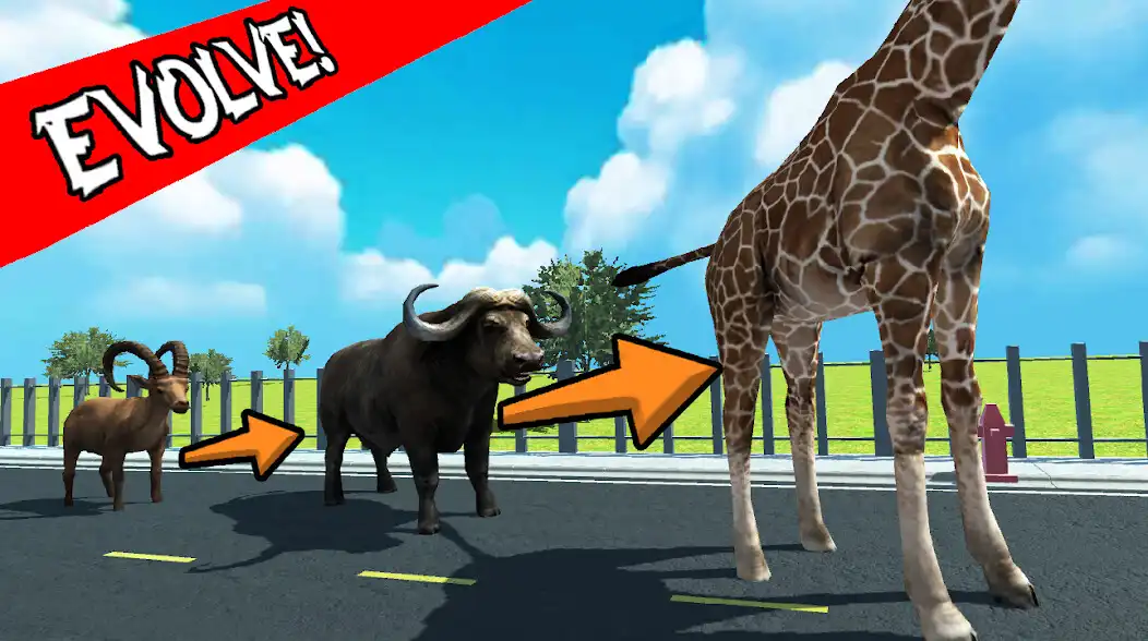 Play Wild Animals Road Rampage as an online game Wild Animals Road Rampage with UptoPlay