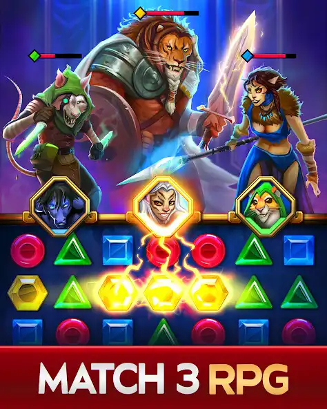 Play Wild Battle RPG Match3  and enjoy Wild Battle RPG Match3 with UptoPlay