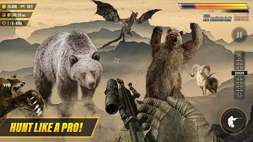 Play Wild Bear Hunting FPS Game as an online game Wild Bear Hunting FPS Game with UptoPlay