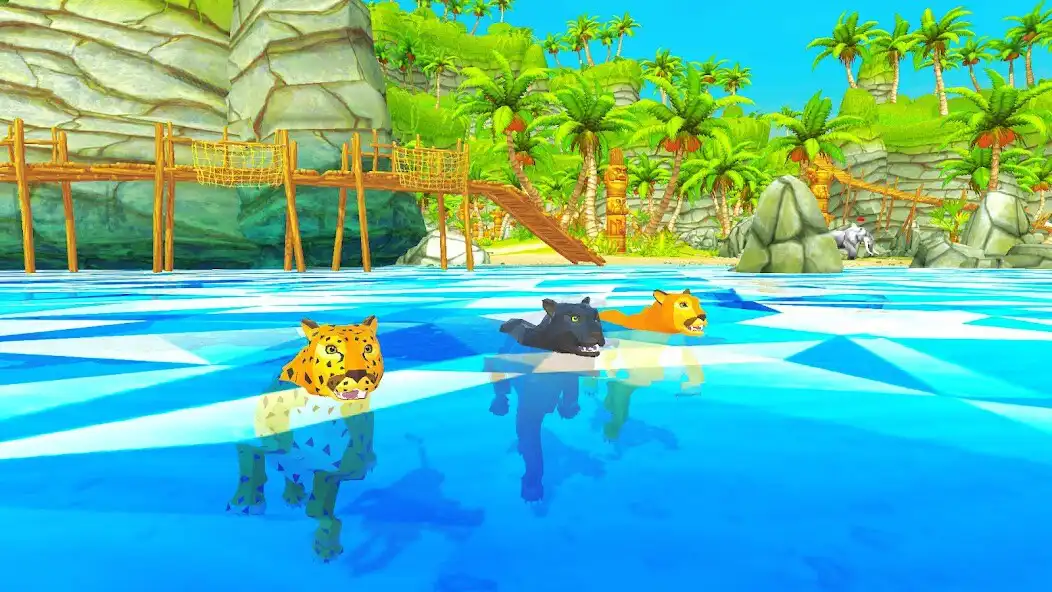 Play Wild Cougar Family Simulator as an online game Wild Cougar Family Simulator with UptoPlay
