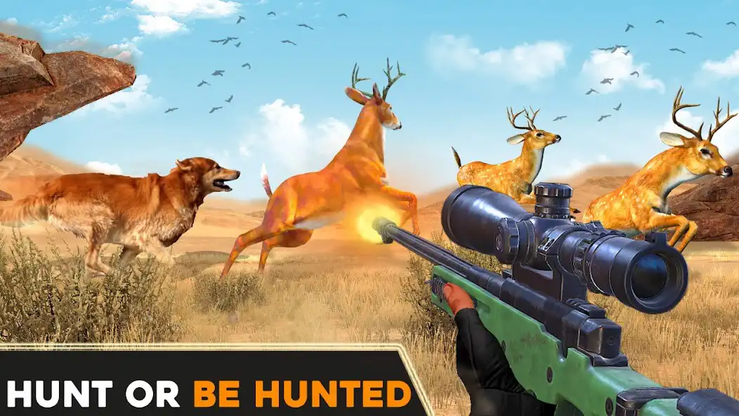Play Wild Deer Hunting Games 2021 as an online game Wild Deer Hunting Games 2021 with UptoPlay