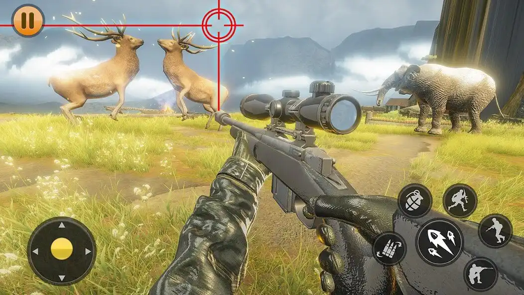 Play Wild Deer Sniper Hunting : Animal Shooting Games as an online game Wild Deer Sniper Hunting : Animal Shooting Games with UptoPlay