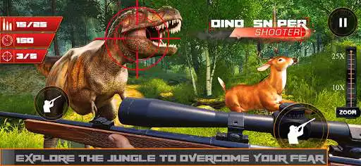 Play Wild Dino Hunt - Hunting Games as an online game Wild Dino Hunt - Hunting Games with UptoPlay