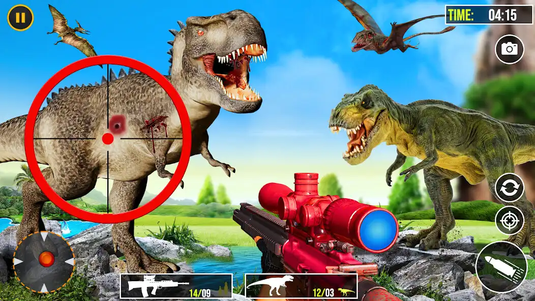 Play Wild Dino Shooter Hunting Game  and enjoy Wild Dino Shooter Hunting Game with UptoPlay