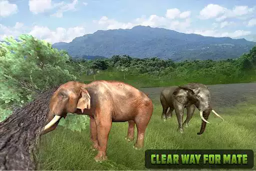 Play Wild Elephant Family Simulator as an online game Wild Elephant Family Simulator with UptoPlay