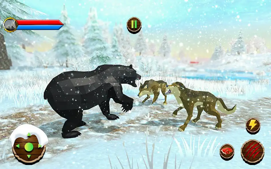Play Wild Forest Bear Simulator 3D as an online game Wild Forest Bear Simulator 3D with UptoPlay
