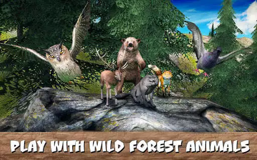Play APK Wild Forest Survival: Animal Simulator  and enjoy Wild Forest Survival: Animal Simulator with UptoPlay com.wildanimals.forestanimals