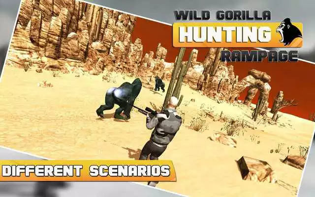 Play Wild Gorilla Animal Hunting 3D
