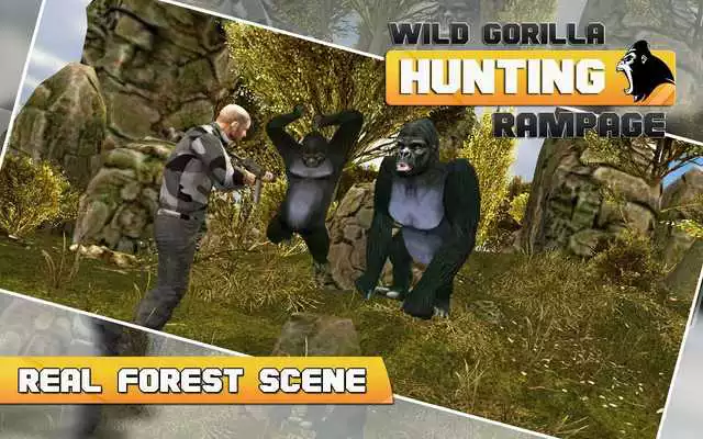 Play Wild Gorilla Animal Hunting 3D