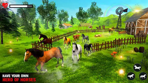 Play Wild Horse Family Simulator  and enjoy Wild Horse Family Simulator with UptoPlay