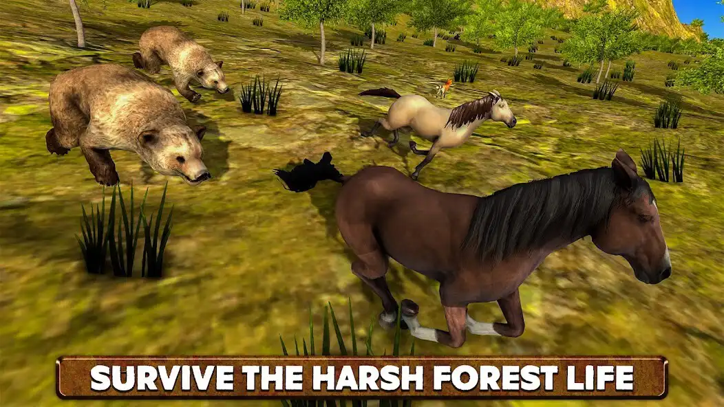 Play Wild Horse Family Survival  and enjoy Wild Horse Family Survival with UptoPlay