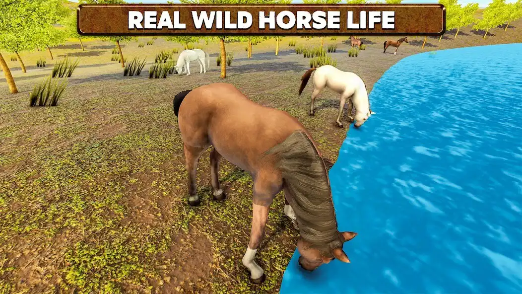 Play Wild Horse Family Survival as an online game Wild Horse Family Survival with UptoPlay