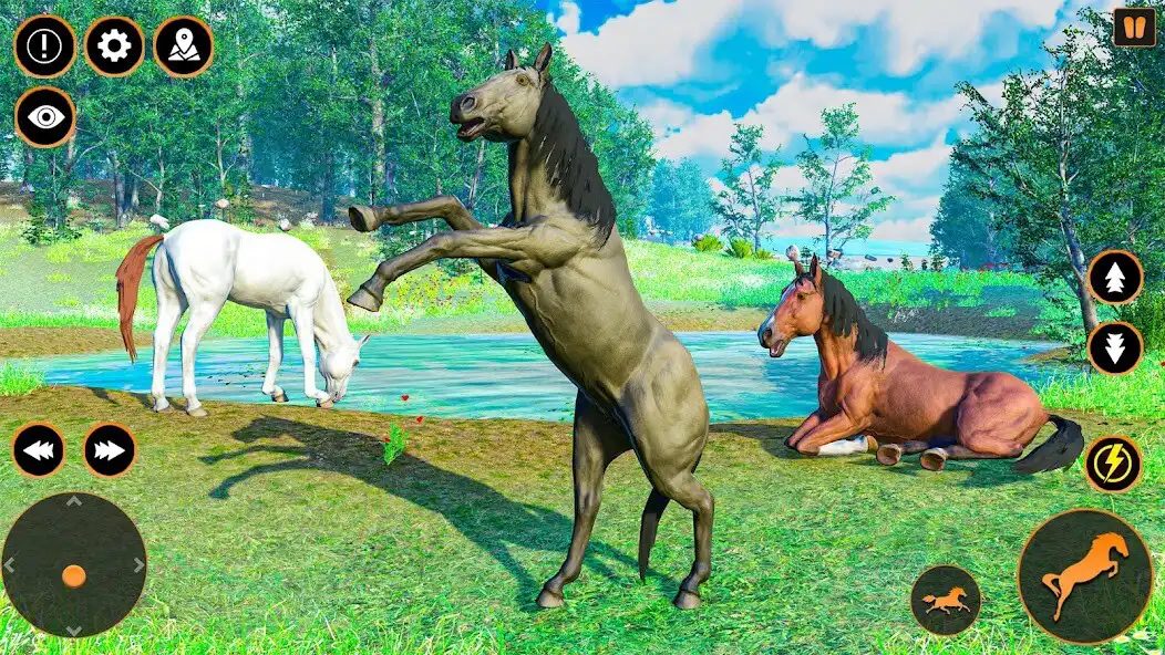 Play Wild Horse Games: Horse Family as an online game Wild Horse Games: Horse Family with UptoPlay