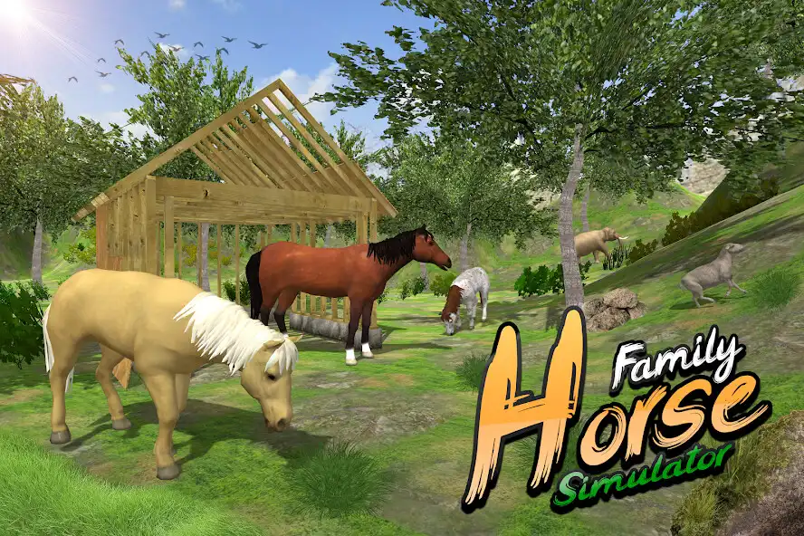 Play Wild Horse Simulator Family 3D  and enjoy Wild Horse Simulator Family 3D with UptoPlay