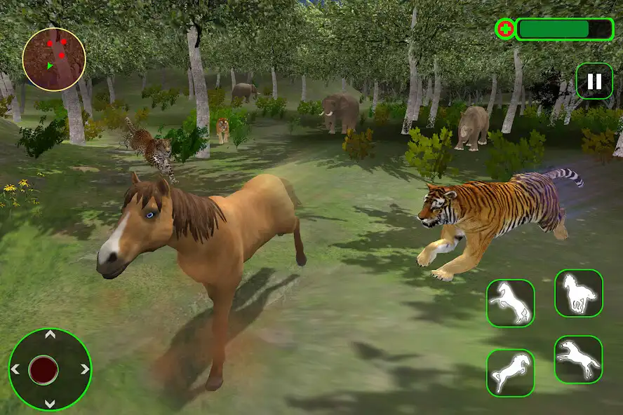Play Wild Horse Simulator Family 3D as an online game Wild Horse Simulator Family 3D with UptoPlay