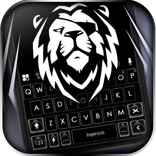 Play Wild Lion Black Keyboard Theme APK