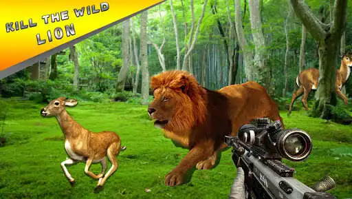 Play Wild Lion Hunting Deer Survival as an online game Wild Lion Hunting Deer Survival with UptoPlay
