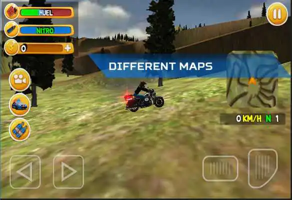 Play Wild Nature : Police Motorcycle Driving
