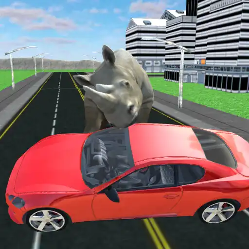 Play Wild Rhinoceros City Attack 3D APK