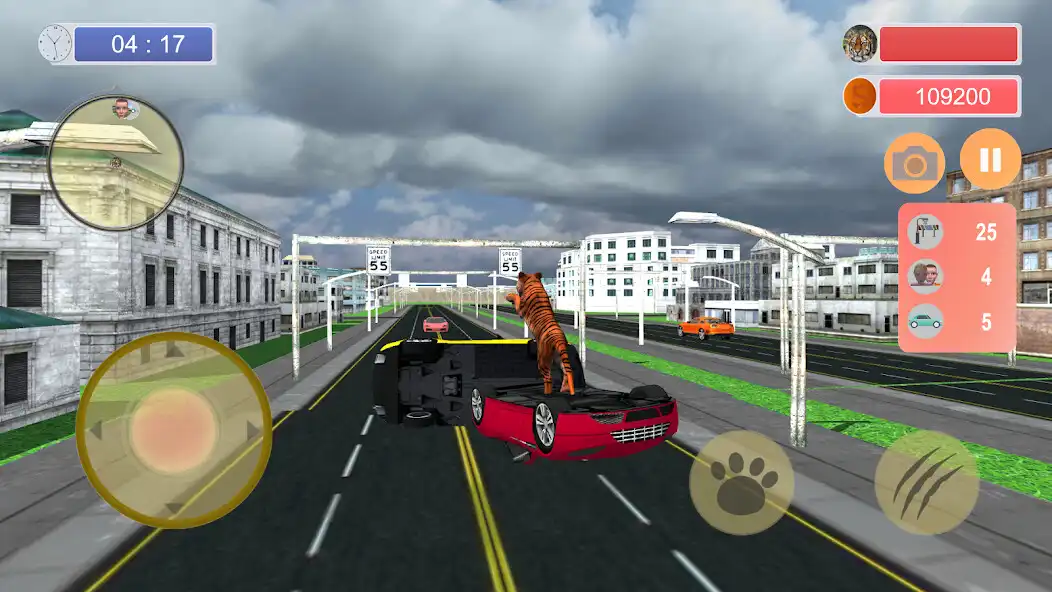 Play Wild Tiger City Attack Rampage as an online game Wild Tiger City Attack Rampage with UptoPlay