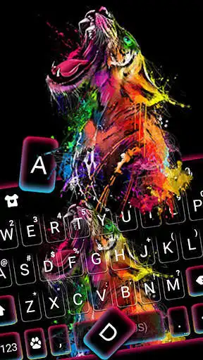 Play Wild Tiger Roar Keyboard Theme as an online game Wild Tiger Roar Keyboard Theme with UptoPlay