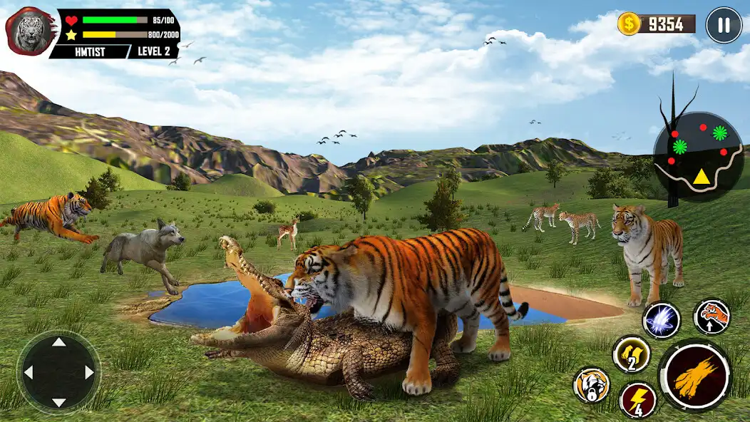 Play Wild Tiger Simulator 3D Games as an online game Wild Tiger Simulator 3D Games with UptoPlay